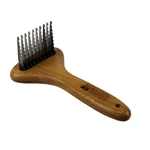 Groom Dematting Rake With Stainless Steel Serrated Blades For Pets, Large. Fixed Price $28.97.