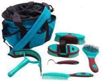 6 Pc. Soft Grip Horse Grooming Kit Mane Bristle Body Brush Pick Scraper 5 Colors. Fixed Price $41.99.