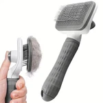 2-in-1 Pet Grooming Brush - Massaging Deshedder With Easy Cleanup. Fixed Price $26.99.