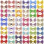 Qinghan Puppy Dog Hair Bows: With Rubber Bands Small Pet Grooming Girl Doggy.... Fixed Price $11.94.