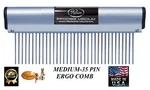 Resco Medium Comb #80 Ergonomic Aluminum&stainless Steel Long Tooth Pin-pet Dog. Fixed Price $35.99.