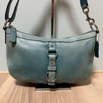 Y2k Rare Blue Coach F14019 Soho All Leather Buckle Shoulder Bag Vintage Hobo. Fixed Price $105.00.