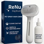 Renu Dog Brush, Fresh Fur Shower 3-in-1 Self-cleaning Steamy Pet White. Fixed Price $31.49.