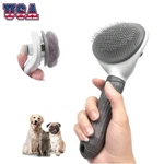 Pets Grooming Brush Self-cleaning Dog & Cat Hair Remover Deshedding Massage Comb. Fixed Price $7.79.