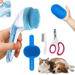 Yutaohui 4 In 1 Dog Cat Pet Bath Brush Kits With Comb, Pets Hair Multi-color. Fixed Price $24.25.