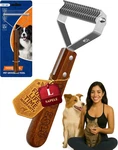 Dog Brush For Shedding 20 Blade Dematting Tool Pet Brush, Undercoat Rake. Fixed Price $30.54.