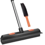 Conliwell Rubber Broom Carpet Rake For Pet Hair, Fur Remover Assorted Colors. Fixed Price $22.96.
