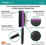 Hartz Harts Groomer's Groomers Best Combo Dog Brush Dual Sided Comb Dogs Pets. Fixed Price $12.89.