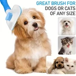 One-button Pet Deshedding Brush 2-pack - Tangle-free Shedding Tool For Cats & Do. Fixed Price $74.99.