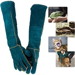 Animal Handling Gloves Leather Sleeve Bite Proof Dog Cat Bird Reptile Protection. Fixed Price $18.99.