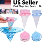 2 Pcs Floating Pet Fur Catcher Laundry Lint Hair Remover For Washing Machine. Fixed Price $5.39.