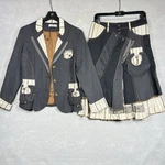 Femmes Je Vous Aime Paris Soft Boho Tirana Outfit Set Bohemian Skirt Jacket Y2k. Fixed Price $130.32.