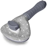 Full Diamonds Self Cleaning Slicker Brush For Dogs & Cats, Skin Friendly Groo.... Fixed Price $16.97.
