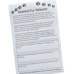Matted Fur Release Forms For Dog Grooming Salons (pad Of 100, 5.5 X 8.5.... Fixed Price $28.59.