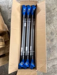 Lot Of 6 Acme Spill Magic Telescopic Brooms 52084 Blue Rubber Brush Head. Fixed Price $50.00.