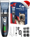 Oneisall Quiet Cat Clippers For Matted & Long Hair, 2-speed Cordless Pet Shaver. Fixed Price $46.66.