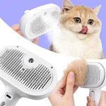 Cat Steam Brush, 3 In 1 Pet Hair Removal Tool, Self Cleaning Steamy White. Fixed Price $22.65.