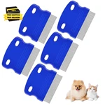 5 Pack Flea Lice Comb, Stainless Steel Dog Cat Grooming Combs With Rounded Teeth. Fixed Price $9.51.