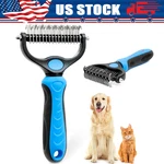 Professional Pet Grooming Tool 2 Sided Undercoat Dog Cat Shedding Comb Brush. Fixed Price $5.17.