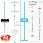 Uproot Cleaner Xtra Pet Hair Removal Tool Carpet Rake 60" Handle. Fixed Price $64.99.
