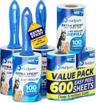 Petlovers Lint Roller 600 Sheets 6 Pack Pet Hair Remover Free Ship. Fixed Price $31.31.
