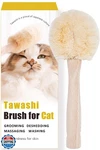 Wablade Cat Grooming Massage Tawashi Brush With Wood Handle Less Static Natur. Fixed Price $46.34.