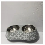 Martha Stewart **pets** Double Feeder Gray Bone ( Small). Fixed Price $16.00.