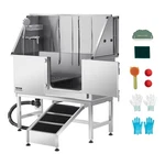 Vevor 50" Pet Dog Grooming Bath Tub Stainless Steel W/ Ramp & Water Filter. Fixed Price $977.99.