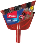 O-cedar One Sweep Broom With Step-on Dustpan Remove 99% Red. Fixed Price $18.98.