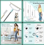 Large Carpet Pet Hair Removal Tool Bonus Knotted Comb 58 Handle 12 Wide Rake 1. Fixed Price $9.95.