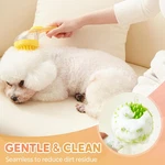 2-in-1 Dog Bath Brush With Soap Dispenser - Gentle Silicone Pet Scrubber. Fixed Price $25.00.