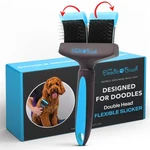 The Doodle Brush, Slicker Brush For Dogs, Dual Head Dog Hair Brushes, Flexibl.... Fixed Price $100.83.