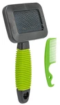 Trixie Pet Grooming Soft Brush & Comb Set For Puppies, One Size, Green. Fixed Price $13.11.