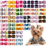 Pet Show 0.98inch0.39inch Tiny Small Dogs Hair Bows With Rubber Bands Ribbon. Fixed Price $11.99.