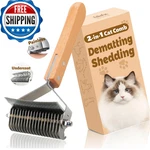 Felinefun Cat Brush For Dematting Deshedding 2 In 1 Undercoat Rake Efficiently. Fixed Price $46.56.