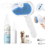 Pet Steam Brush For Dog & Cat - 3-in-1 Grooming Shedding Ha.... Fixed Price $43.03.