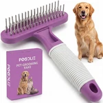 Poodlie Poodle Pet Dog Grooming Rake Dematting Tool Shedding Comb, Purple. Fixed Price $22.96.