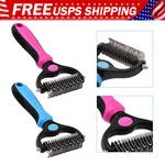 2 Sided Pet Grooming Brush Undercoat Rake Deshedding Comb For Dogs & Cats. Fixed Price $8.99.