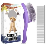 Dog Slicker Brush For Golden Doodle Grooming Kit - Dematting Brushes Gold.... Fixed Price $21.01.
