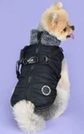 Puppia Donavan Gray Winter Dog Coat/jacket Built-in Harness Faux Fur Trim M. Fixed Price $44.99.