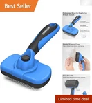 Swihauk Self Cleaning Slicker Brush - Skin Friendly Deshedding Grooming Blue. Fixed Price $19.99.