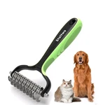 Staltwo Pet Grooming Supplies - 2-in-1 Professional Undercoat Rake And Brush. Fixed Price $18.99.