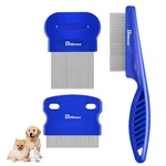 Brillirare 3 Pack Dog Grooming Comb Flea Lice Pet Combs Stainless Steel Cat C.... Fixed Price $6.13.