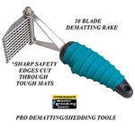 Master Grooming Tools Pet Dematting Rake 10 Sharp Safety Blades Mat Breaker Hair. Fixed Price $15.29.