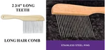 Extra Long Pin Pet Grooming"poodle Style"utility Comb Wood Handle Dog Cat Hair. Fixed Price $13.49.
