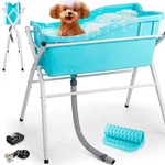 Accucraft Dog Bath Tub Portable Washing Bathing Station 3 Levels Elevated. Fixed Price $164.32.