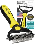 Maxpower Planet Pet Grooming Brush - Double Sided Shedding, Large, Yellow. Fixed Price $27.78.
