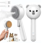 Cat Steam Brush, Self Cleaning Pet Spray Hair Removal Comb With Release Butto.... Fixed Price $24.09.