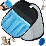Bhxglwk Blue Pet Hair Removal Glove For Dogs & Cats,the Magic Brush 1 Packs. Fixed Price $13.31.