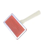 Self Cleaning Dog Slicker Brush Pet Hair With Wooden Handle, 1pc. Fixed Price $10.02.